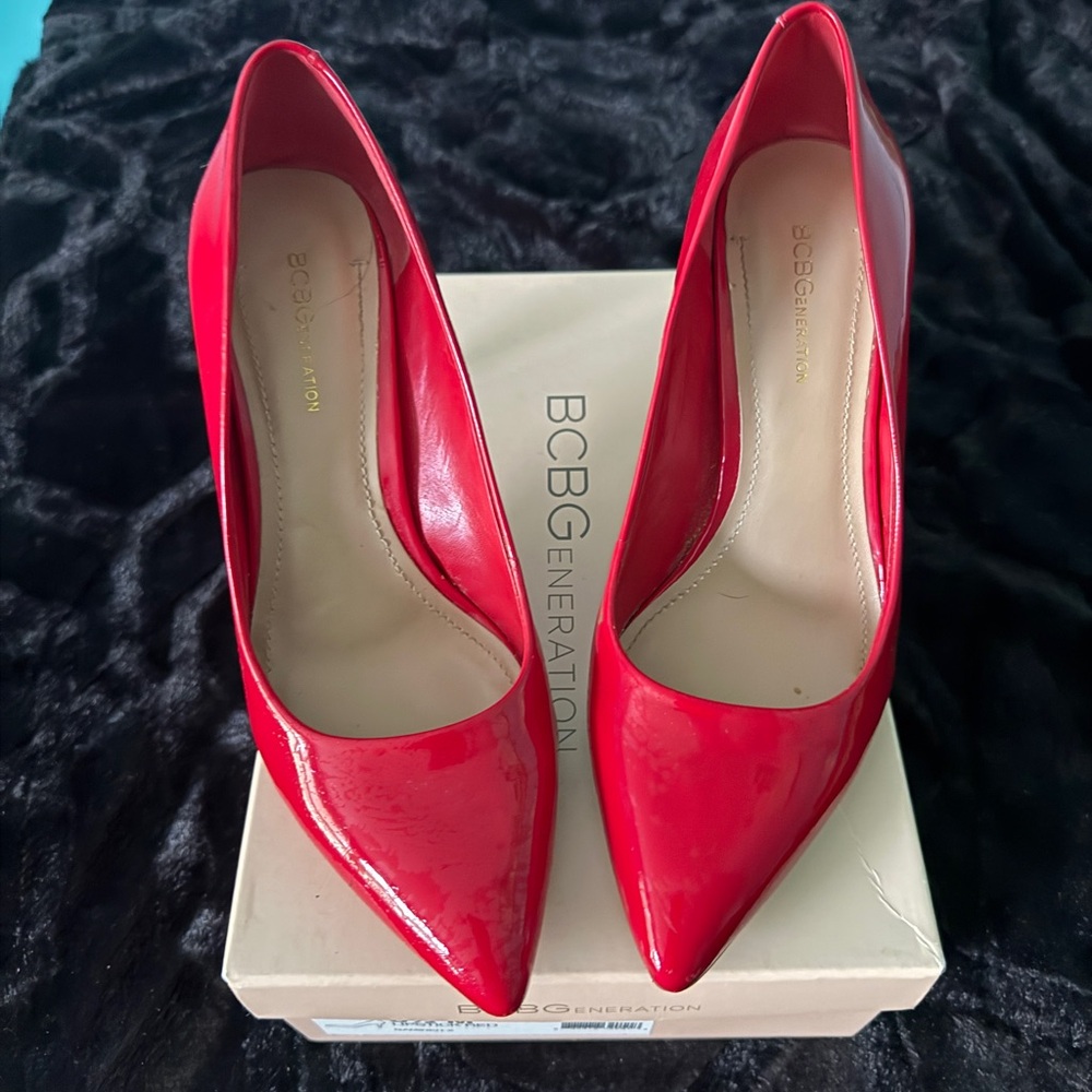 BCBGeneration Vibrant Red Heels